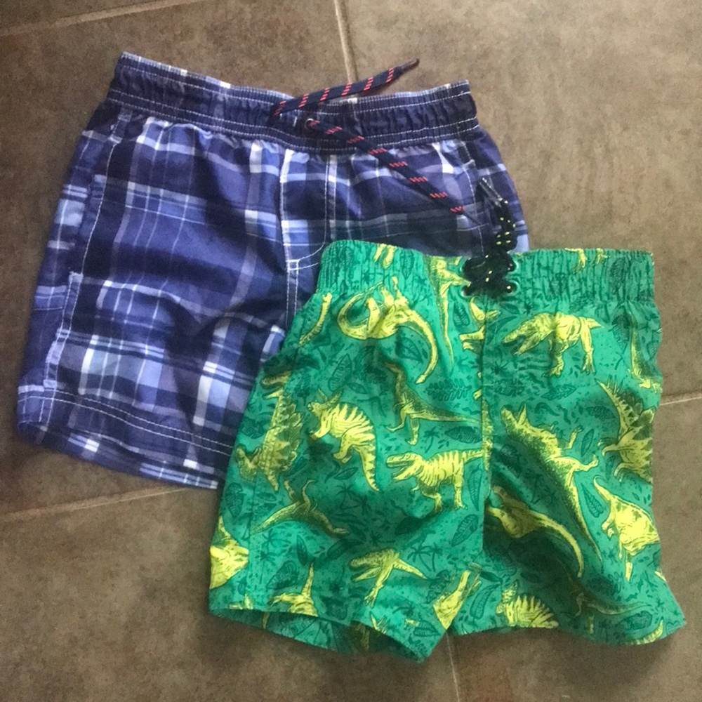 Two Swim Trucks/ Board Shorts Size 3T